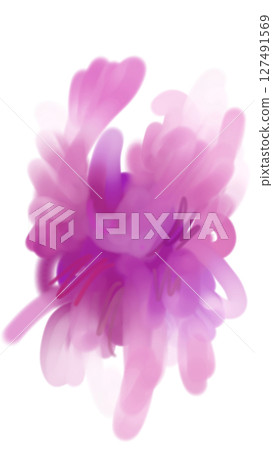 A purple-red flower-like blurred illustration 127491569
