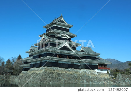 Matsumoto Castle, Matsumoto City, Nagano Prefecture, Matsumoto Town, Red Bridge, North, Matsumoto Castle, Matsumoto City, Nagano Prefecture, Matsumoto Town, Red Bridge, North, 127492007