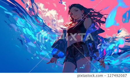 Cool female dance group 127492087