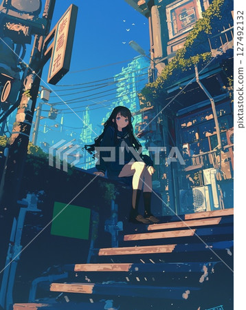 A girl who exudes youth and transience 127492132