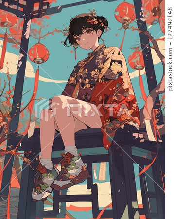 A girl who exudes youth and transience A girl who exudes youth and transience 127492148