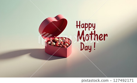 A Heart-Shaped Box of Chocolates: A Sweet Mother's Day Surprise and Delight A Heart-Shaped Box of Chocolates: A Sweet Mother's Day Surprise and Delight 127492171