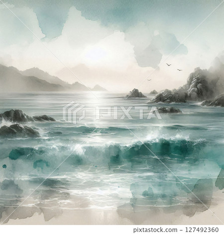 Watercolor Texture Abstract 127492360