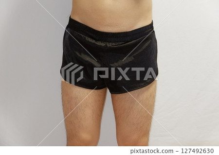 Belly of a man on a diet 127492630