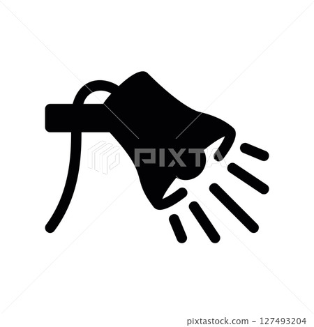 Simple vector black icon megaphone Simple vector black icon megaphone 127493204