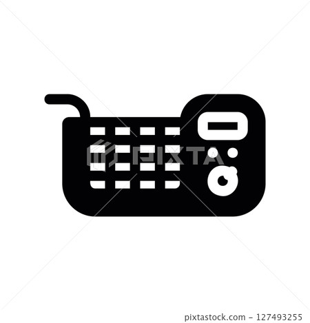 Food Fryer Glyph Icon, frying 127493255