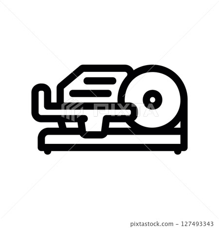 Simple vector black icon slicer Simple vector black icon slicer 127493343