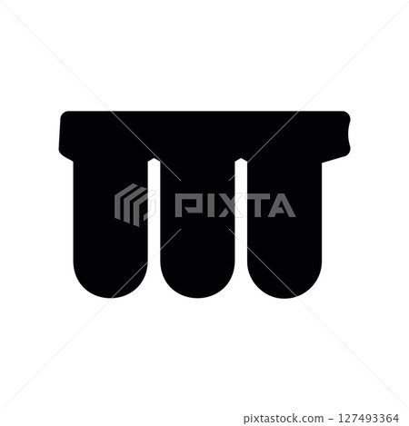 Simple vector black icon water filter, flask Simple vector black icon water filter, flask 127493364