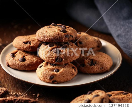 自製巧克力曲奇 自製巧克力曲奇 127494328