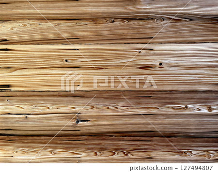 Background material of wooden boards. Background material with a solid antique wood grain. Door boards, wall boards, planks, flooring, wooden floors Background material of wooden boards. Background material with a solid antique wood grain. Door boards, wall boards, planks, flooring, wooden floors 127494807