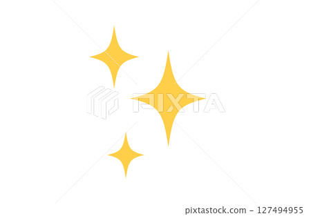 Simple yellow glitter illustration Simple yellow glitter illustration 127494955
