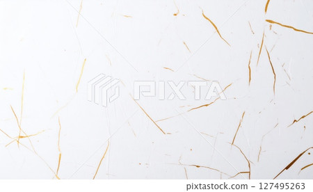 AI image: Texture of white washi paper with gold leaf AI image: Texture of white washi paper with gold leaf 127495263