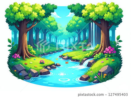 New green landscape New green landscape 127495403