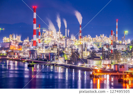 廣島縣大竹市工廠夜景 127495505
