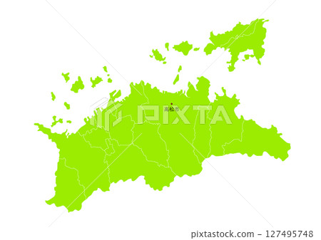 香川縣行政區劃圖 127495748