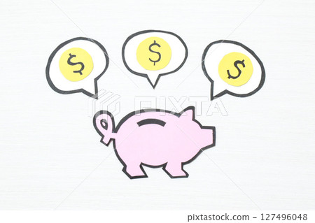 金錢和儲蓄的形象 金錢和儲蓄的形象 127496048