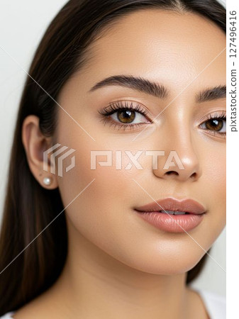 Woman sidelong glance 127496416