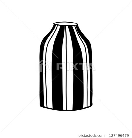 naive cute hand drawn vase naive cute hand drawn vase 127496479