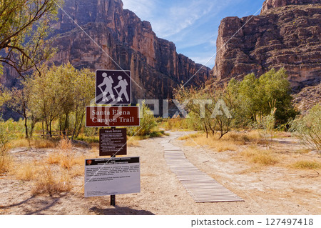 Santa Elena Canyon Trail, Big Bend National Park, Texas 127497418