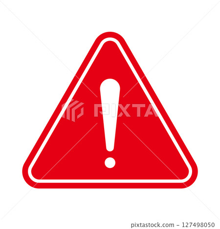 Exclamation mark warning exclamation mark caution triangle red icon 127498050