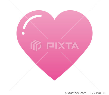 Heart Simple Shiny Cute Gradient Pink Heart Simple Shiny Cute Gradient Pink 127498109
