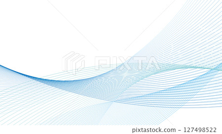 抽象波浪背景藍色淺藍色混合 127498522