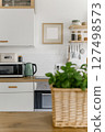 Modern Scandinavian Kitchen Interior Minimalist Design Decor 127498573