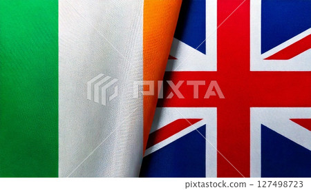 British and Irish flags. 127498723