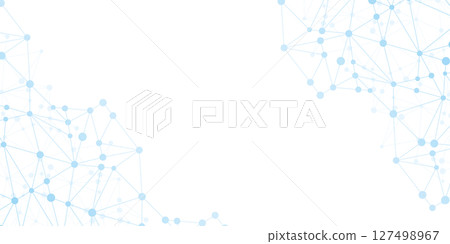 Technology near future light blue polygon frame 127498967