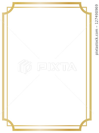 Simple, luxurious, elegant, gold, frame, vertical 127498969