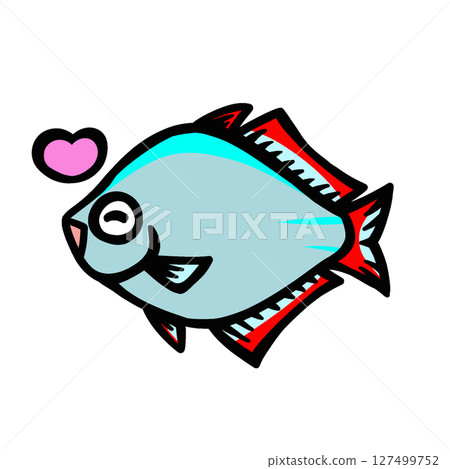 Illustration of a cute happy neon dwarf rainbow 127499752