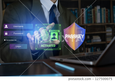 concept of using Passkey instead of a code set for maximum security Biometric Lock 127500075