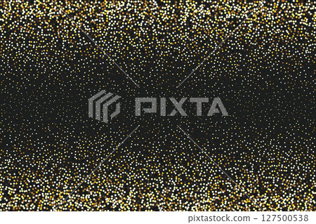 Golden Confetti Background Celebration Design 127500538