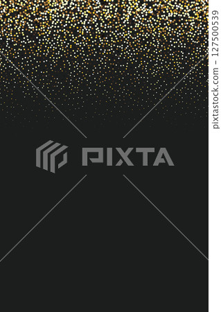 Golden Confetti Background Celebration Design 127500539