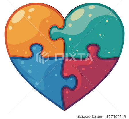 Heart puzzles autism awareness Heart puzzles autism awareness 127500549