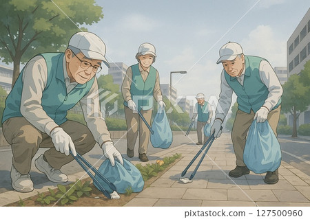 志工撿垃圾 志工撿垃圾 127500960