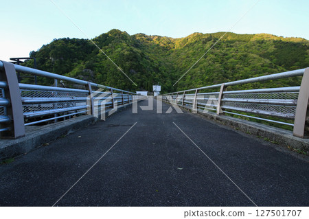 Scenery of Hase Dam in Kamikawa Town, Hyogo Prefecture 127501707