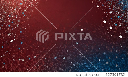 Usa Glitter With Sparkle Fireworks For American Party - Abstract Defocused Glittering - Independence Day Background Usa Glitter With Sparkle Fireworks For American Party - Abstract Defocused Glittering - Independence Day Background 127501782