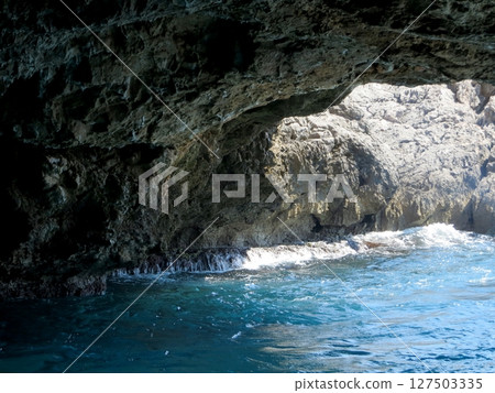 Explore the Mystical Blue Grotto in Montenegro Along the Sparkling Adriatic Sea 127503335