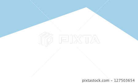 Abstract header template with sharp blue curve and transparent background flat vector illustration 127503654