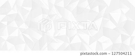 Abstract geometric pattern with white low poly design for modern backgrounds or textures 127504211