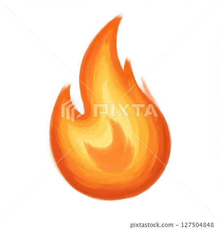 Orange And Yellow Fire Flame Illustration 127504848
