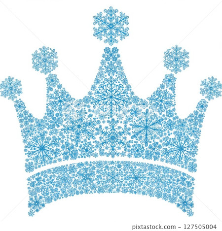 Blue Snowflake Crown Design Blue Snowflake Crown Design 127505004