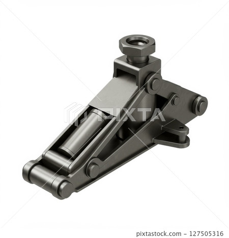 Grey Metal Car Jack, Detailed Mechanical Design 127505316