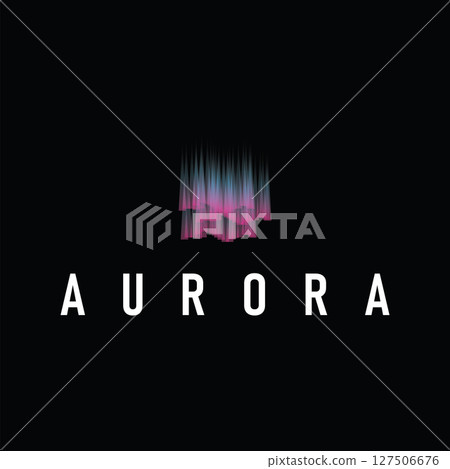 aurora logo concept sky design with beautiful and cool aurora natural scenery illustration of natural scenery symbol aurora logo concept sky design with beautiful and cool aurora natural scenery illustration of natural scenery symbol 127506676
