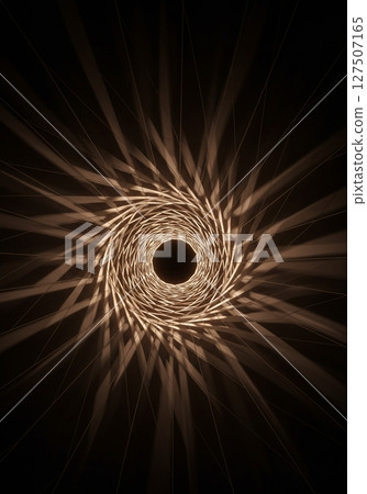 Abstract Brown Spiral Vortex with Glowing Light Effects 127507165