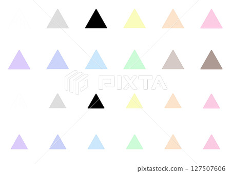 Triangle illustration set Triangle illustration set 127507606