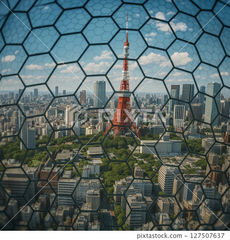 透過蜻蜓的複眼看到的東京 透過蜻蜓的複眼看到的東京 127507637