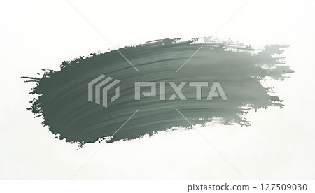 Gray paint stroke on white background texture 127509030