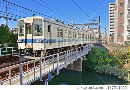 Railway: Private railway: Tobu Kameido Line 8000 series 8579F 127511035
